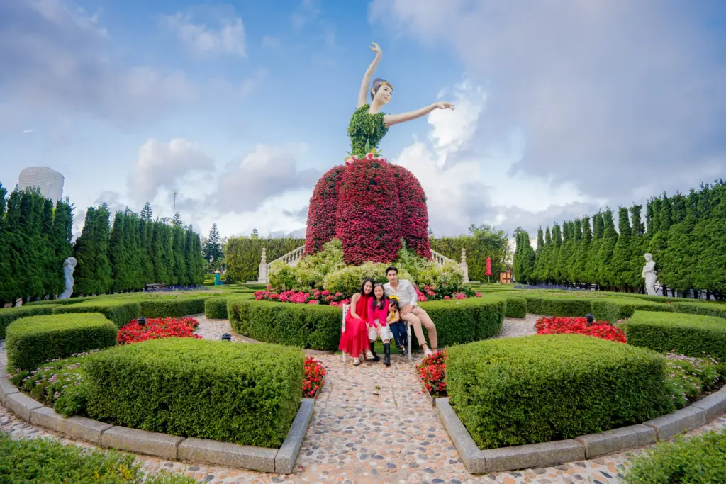 Check-in tại vườn hoa Le Jardin D’Amour 